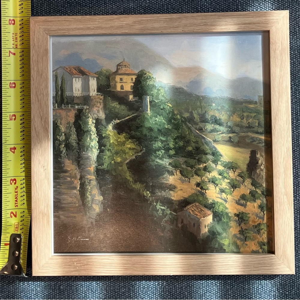 Framed print landscape titled "Ronda Detail" by artist Jill Schultz McGannon